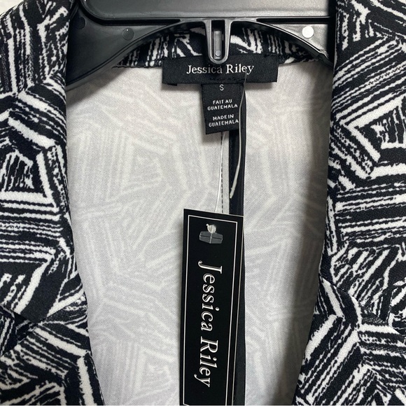 Jessica Riley Short Blazer lightweight Black/White Classic Size S - Picture 3 of 6